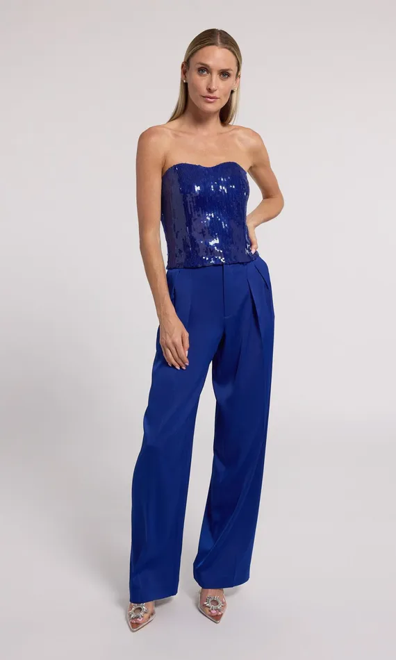 Women Generation Love Clothing Tops Ettie Sequin Bustier Ultramarine