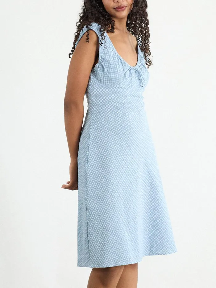 Women Geranium Dress Chambray Lisa Says Gah Dresses