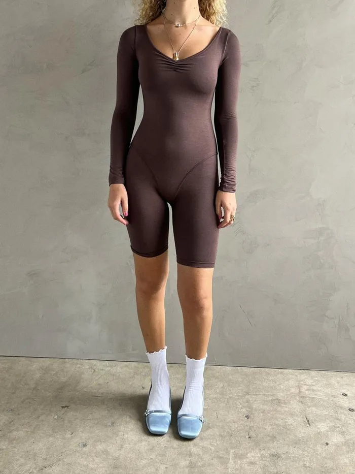 Women Ghauri Onesie Chocolate Lisa Says Gah Shorts