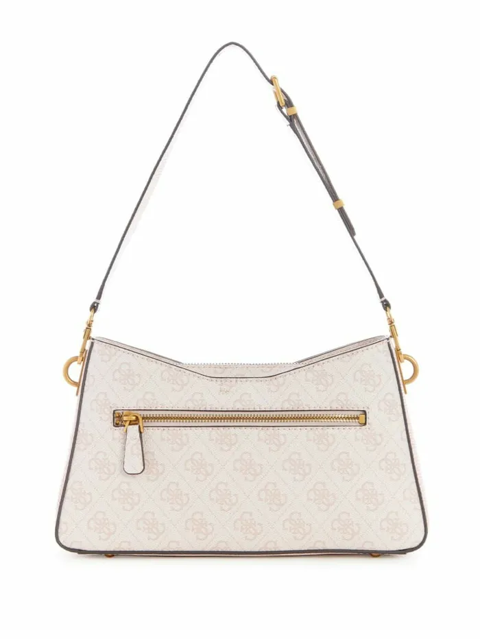 Women Ginevra Logo Elite Shoulder Bag Blush Logo Handbags GUESS Women Ginevra Logo Elite Shoulder Bag Blush Logo Handbags GUESS