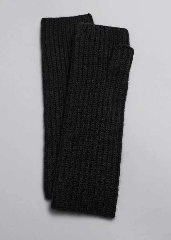 Women Gloves and Other Stories CashmereBlend Fingerless Gloves Black