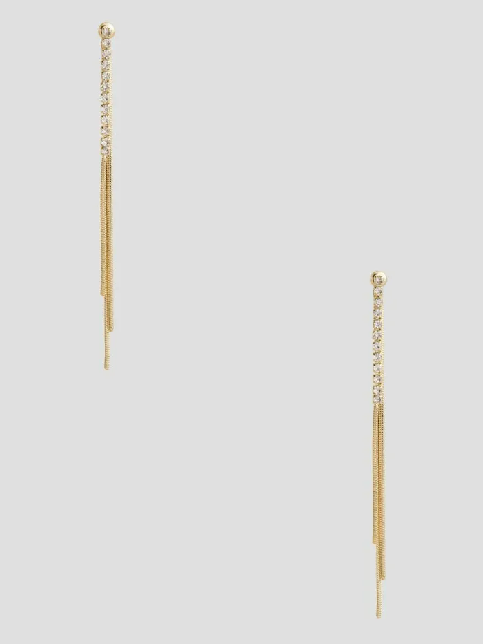 Women GoldTone Threader Earrings Gold Jewelry GUESS