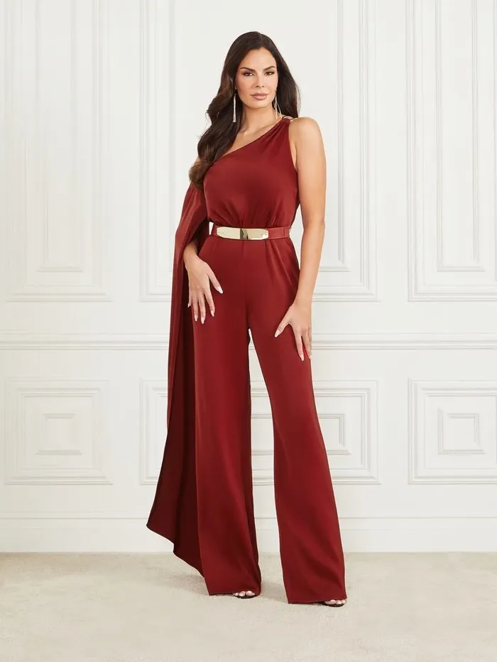 Women GUESS Clara Jumpsuit Red Noir Dresses and Jumpsuits Women GUESS Clara Jumpsuit Red Noir Dresses and Jumpsuits