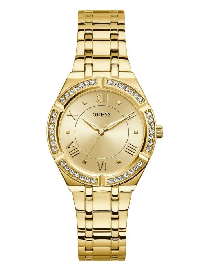 Women GUESS GoldTone Champagne Analog Watch Gold Watches