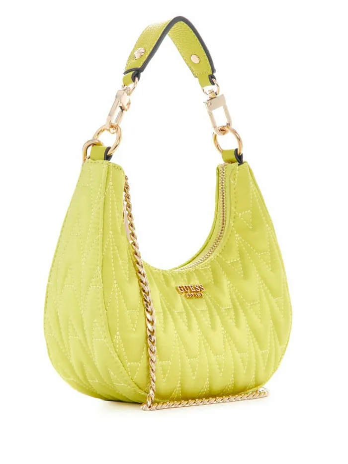 Women GUESS Golden Rock Mini Crescent Hobo Bag Kiw Handbags Women GUESS Golden Rock Mini Crescent Hobo Bag Kiw Handbags