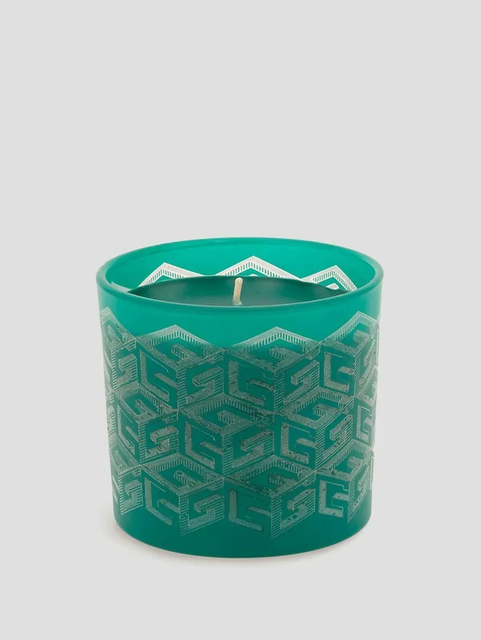 Women GUESS LaserCut G Cube Candle Green Home