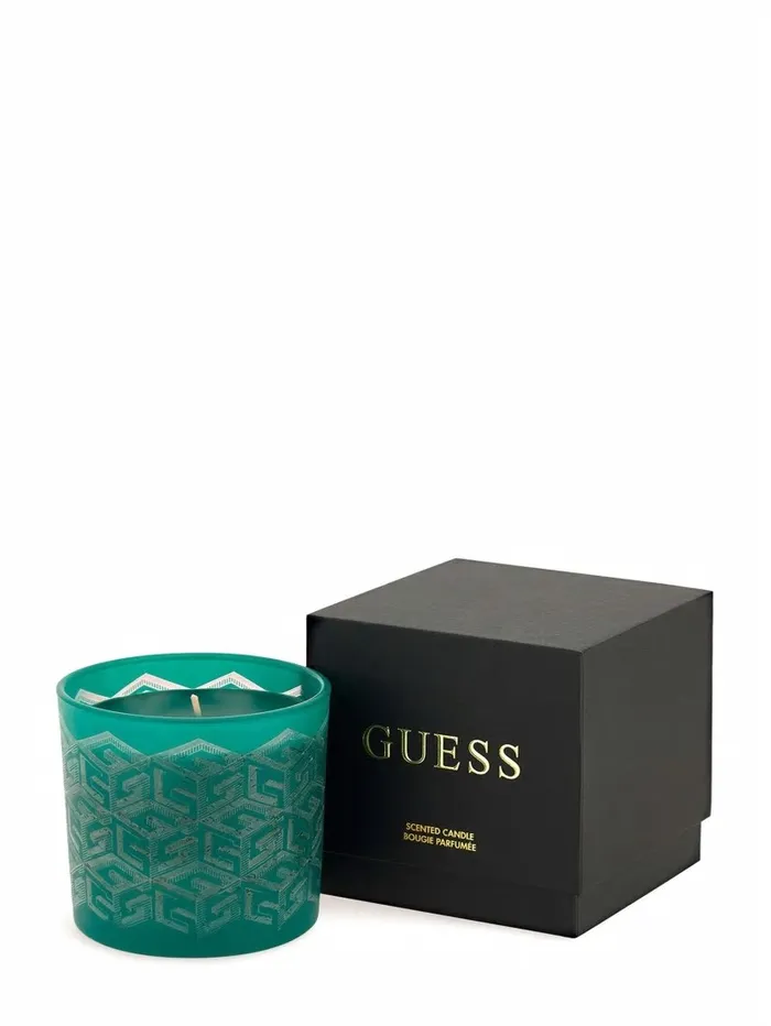 Women GUESS LaserCut G Cube Candle Green Home