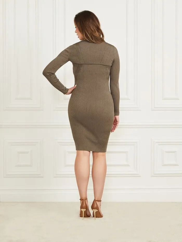 Women GUESS Lavinia Sweater Dress Set Cocopop Dresses and Jumpsuits