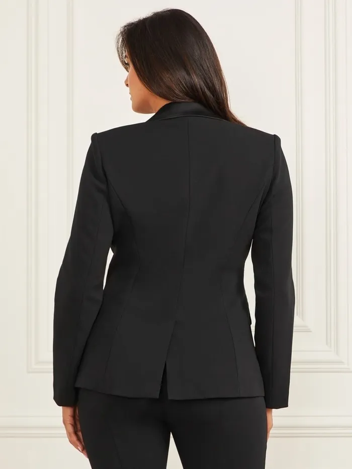 Women GUESS Orla Beaded Blazer Black Jackets and Coats Women GUESS Orla Beaded Blazer Black Jackets and Coats