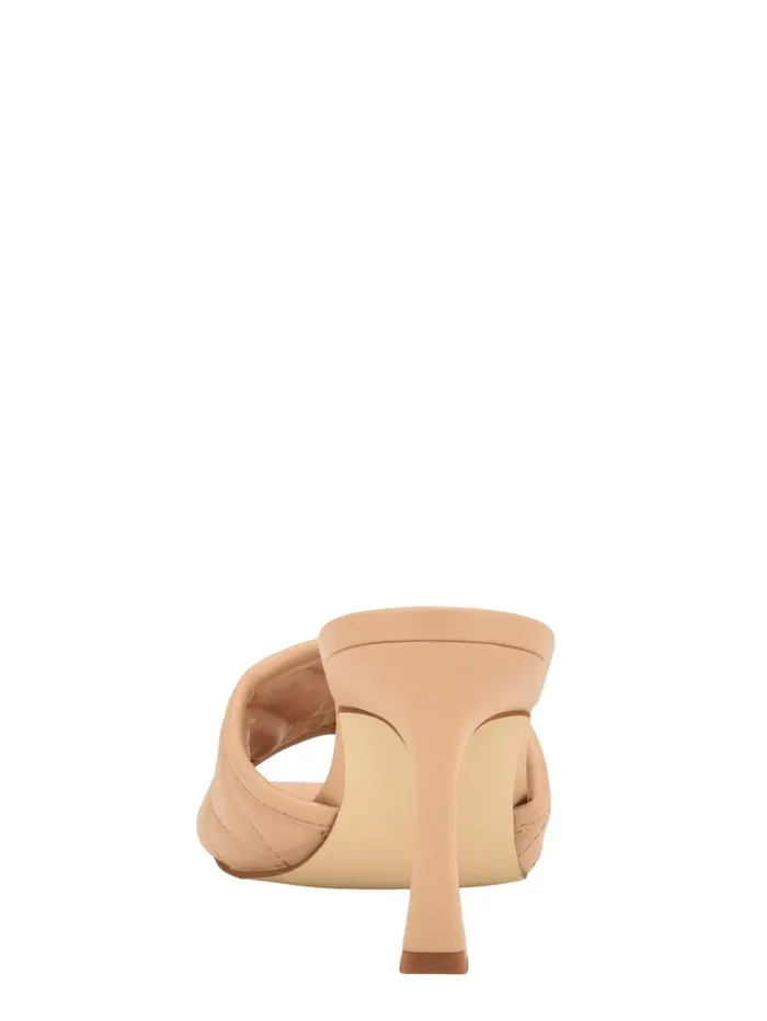 Women GUESS Yana G Logo Heeled Mules Light Natural 110 Heels Women GUESS Yana G Logo Heeled Mules Light Natural 110 Heels