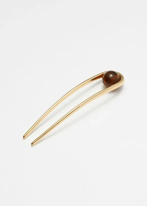 Women Hair Accessories and Other Stories GoldTone Hair Pin Amberandgold