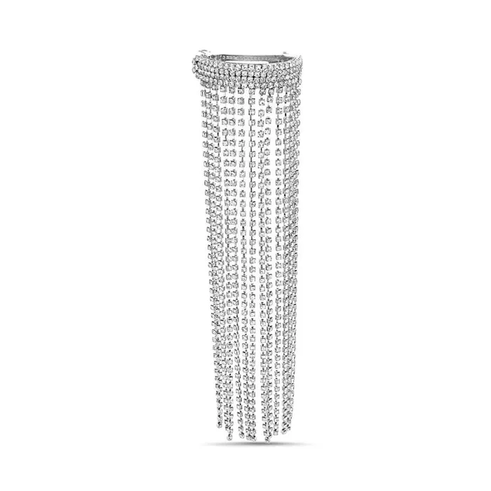 Women Hair Accessories Badgley Mischka Waterfall Crystal Stone Chain Barrette Women Hair Accessories Badgley Mischka Waterfall Crystal Stone Chain Barrette