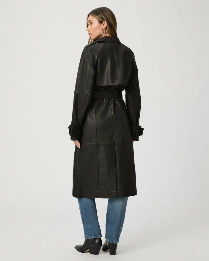 Women Hanni Coat 8211 Black Leather Jackets and Coats PAIGE Women Hanni Coat 8211 Black Leather Jackets and Coats PAIGE