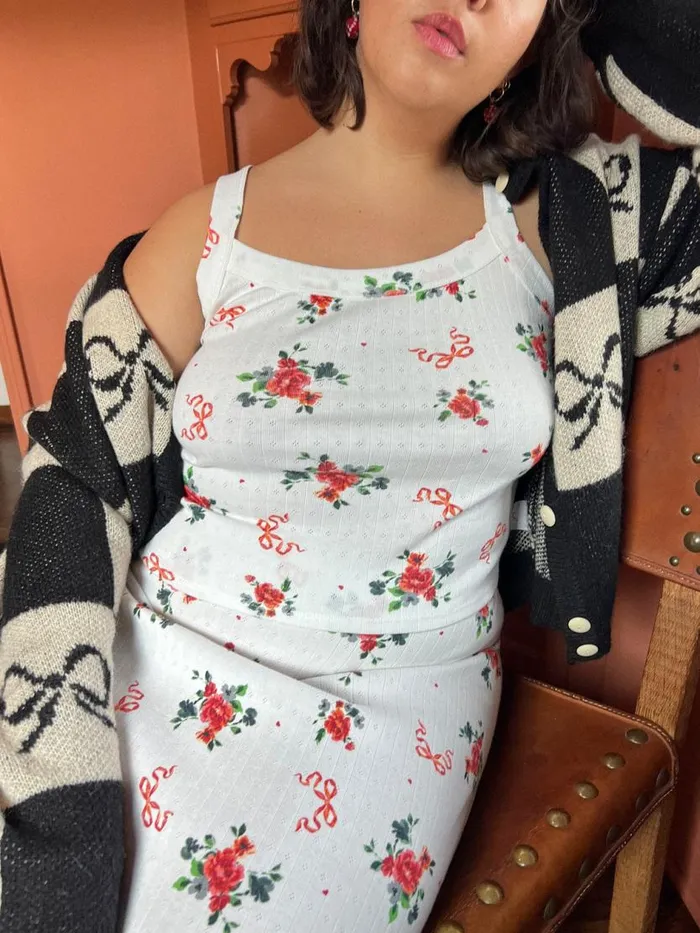 Women Harley Pointelle Tank Pointelle Bouquet Lisa Says Gah Knit Tops