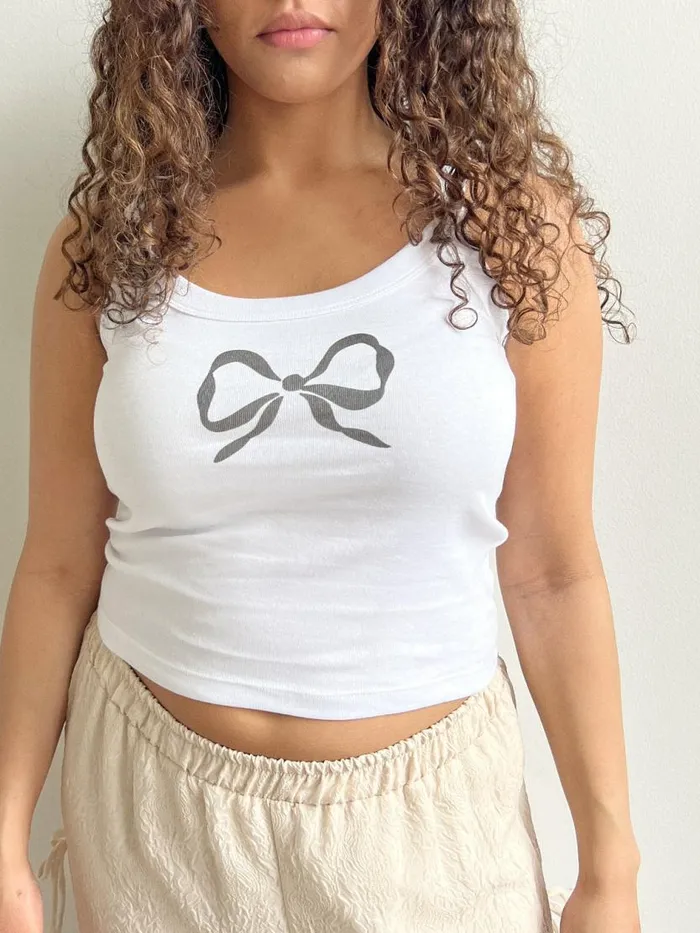 Women Harley Tank Bow Lisa Says Gah Knit Tops