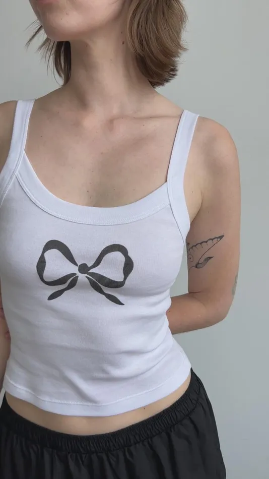 Women Harley Tank Bow Lisa Says Gah Knit Tops
