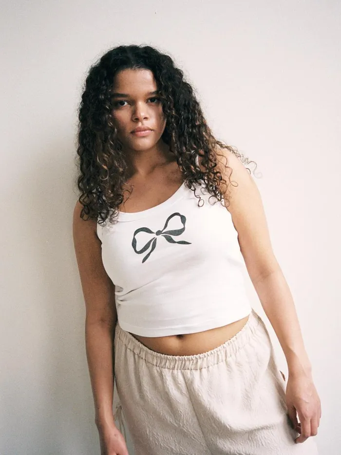 Women Harley Tank Bow Lisa Says Gah Knit Tops