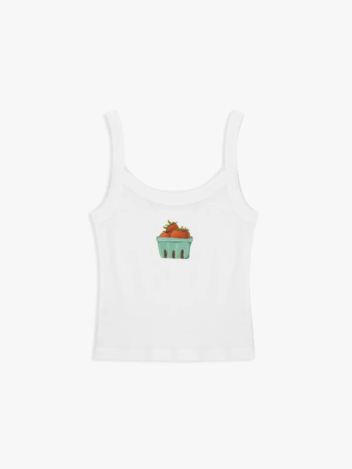 Women Harley Tank Strawberries Lisa Says Gah Graphic Tees