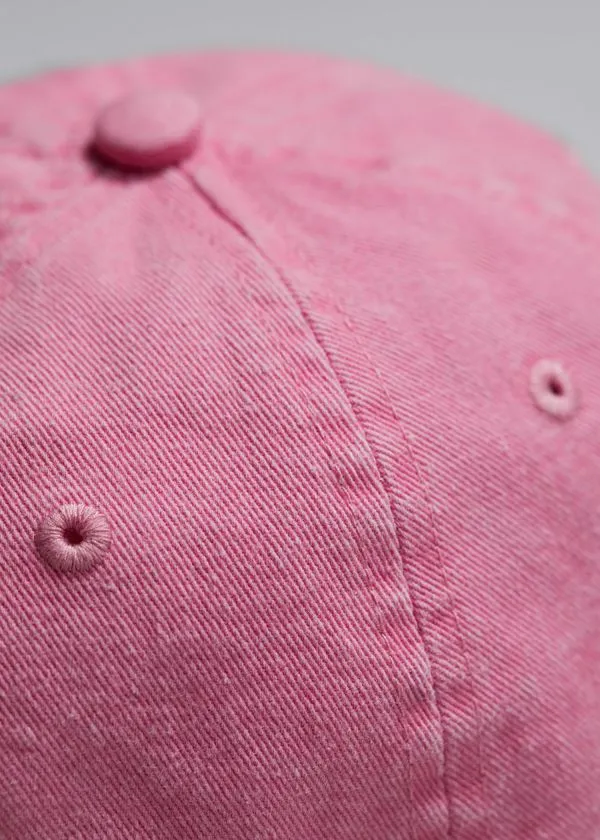 Women Headwear and Other Stories Bleached Denim Baseball Cap Pink Women Headwear and Other Stories Bleached Denim Baseball Cap Pink