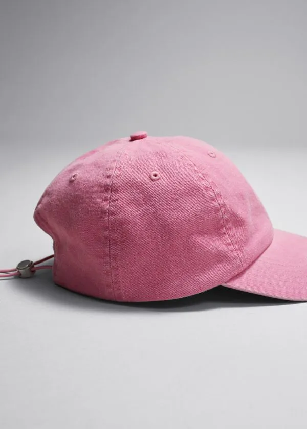 Women Headwear and Other Stories Bleached Denim Baseball Cap Pink Women Headwear and Other Stories Bleached Denim Baseball Cap Pink