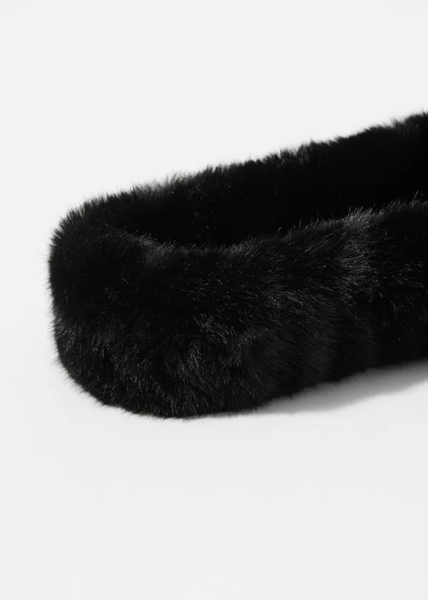 Women Headwear and Other Stories Faux Fur Headband Black Women Headwear and Other Stories Faux Fur Headband Black