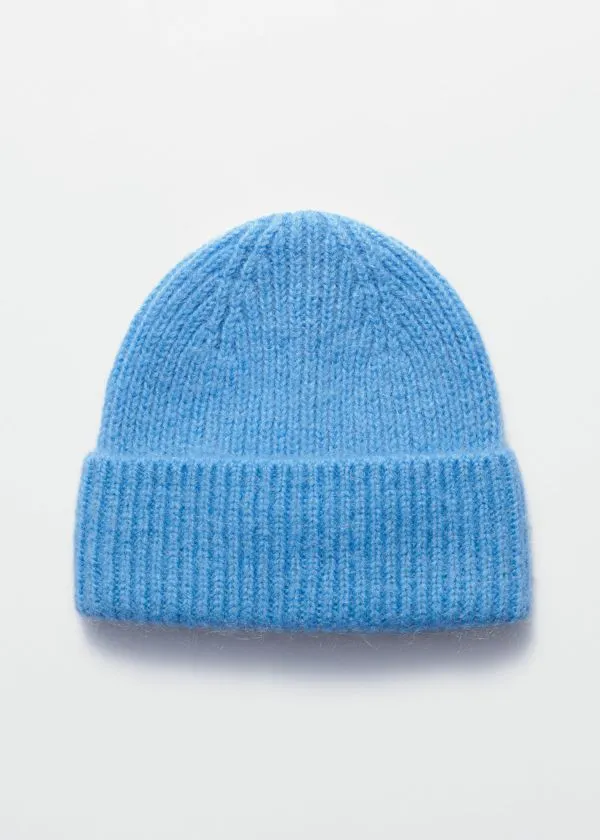 Women Headwear and Other Stories Wool Blend Beanie Dusty Blue