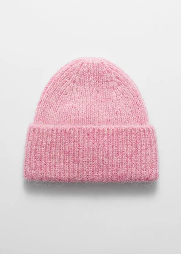 Women Headwear and Other Stories Wool Blend Beanie Pink