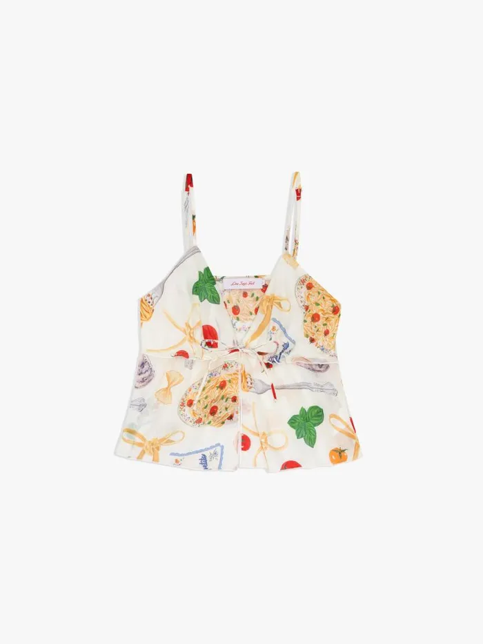 Women Ivy Top Buon Appetito Ivory Lisa Says Gah Sleeveless Tops