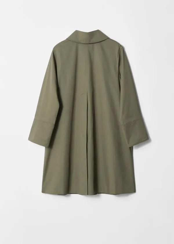 Women Jackets and Coats and Other Stories Collared Car Coat Khaki Green