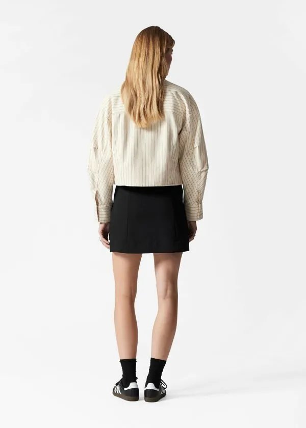 Women Jackets and Coats and Other Stories PatchPocket Jacket Cream Pinstripe