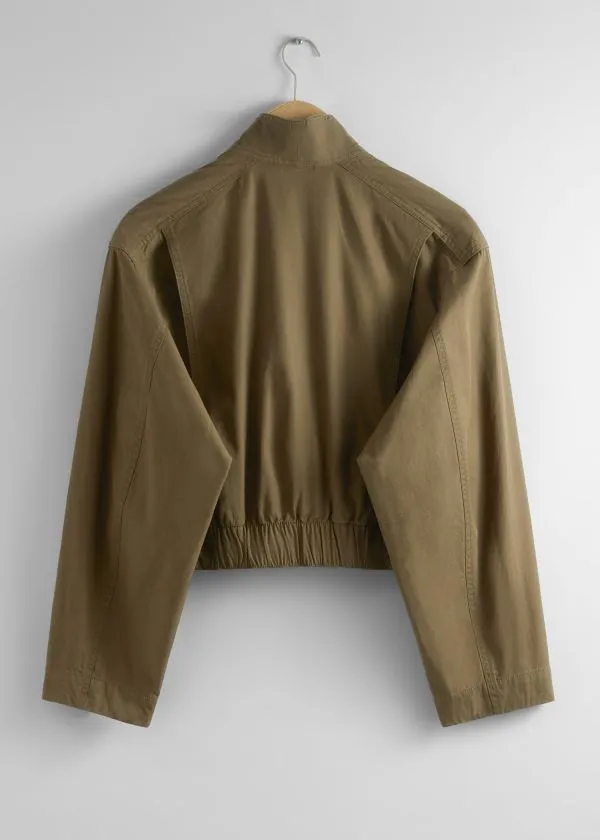 Women Jackets and Coats and Other Stories ShawlCollar Jacket Khaki