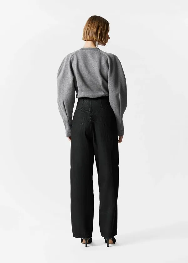 Women Jeans and Other Stories HighWaist BarrelLeg Jeans Black