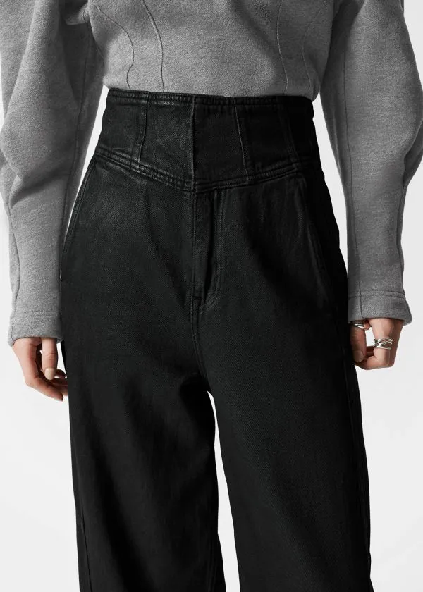 Women Jeans and Other Stories HighWaist BarrelLeg Jeans Black