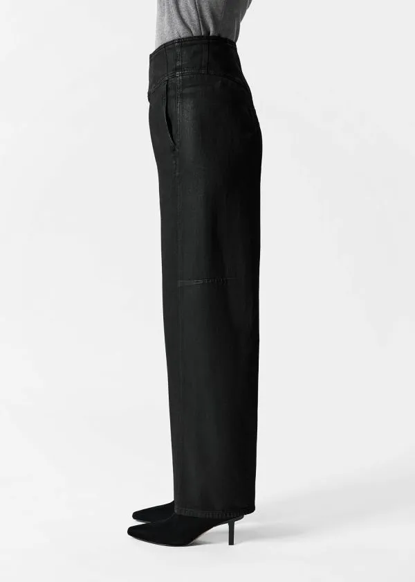 Women Jeans and Other Stories HighWaist BarrelLeg Jeans Black