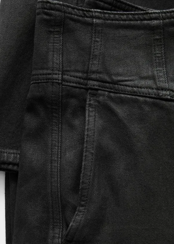 Women Jeans and Other Stories HighWaist BarrelLeg Jeans Black