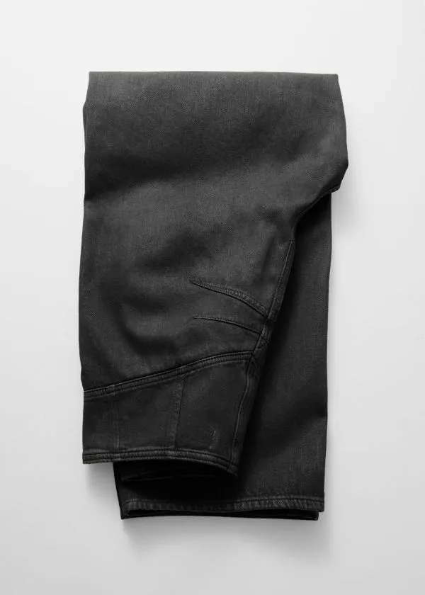 Women Jeans and Other Stories HighWaist BarrelLeg Jeans Black