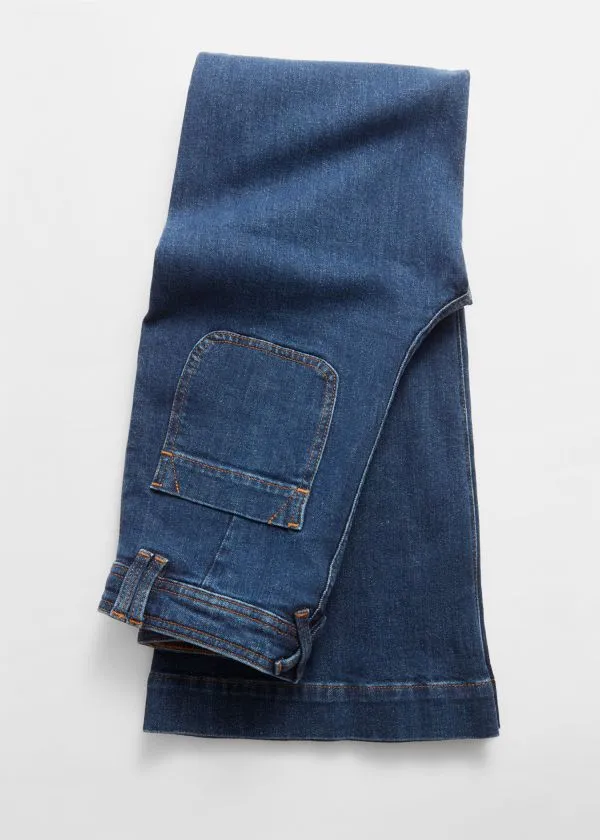 Women Jeans and Other Stories HighWaist Flared Jeans Blue