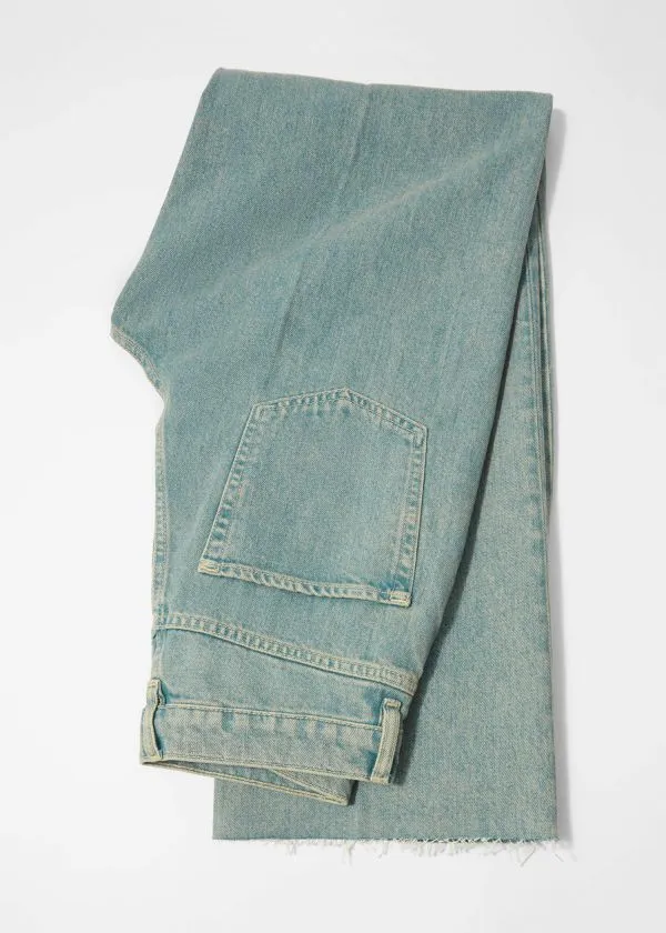 Women Jeans and Other Stories HighWaist StraightLeg Jeans Dusty Blue