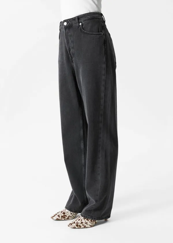 Women Jeans and Other Stories Relaxed Tapered Jeans Black