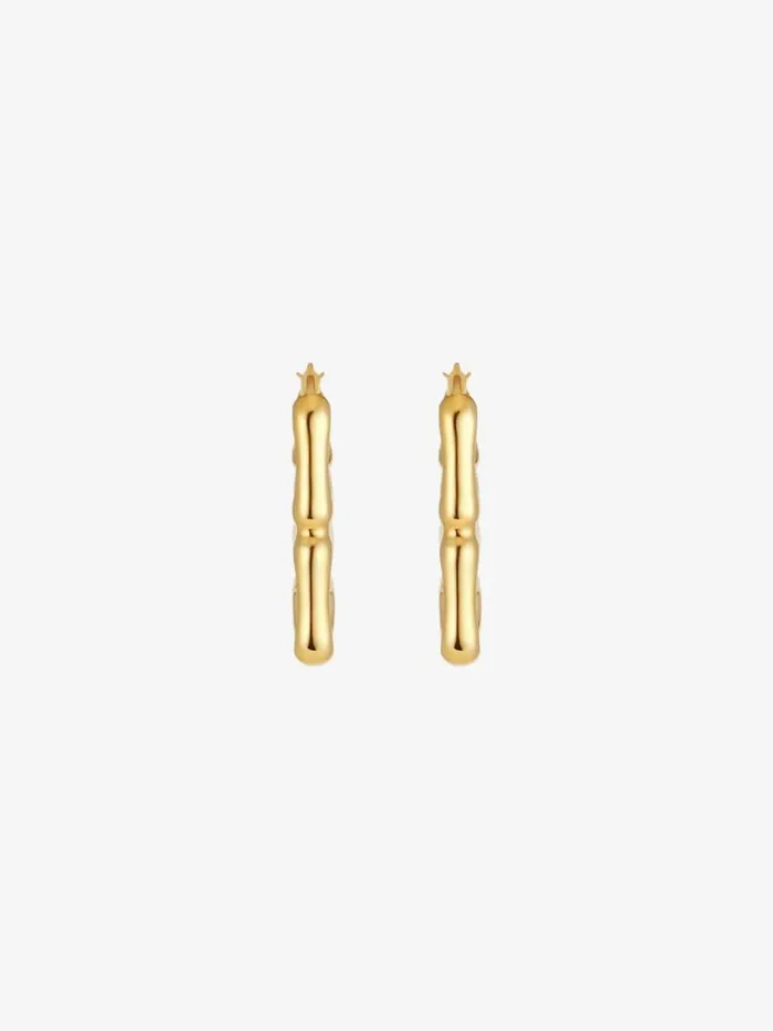 Women Jewelry Givenchy 4G Liquid Earrings In Metal Golden Yellow