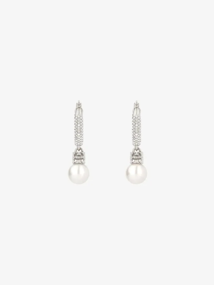 Women Jewelry Givenchy Pearl Earrings In Metal With Crystals Whitesilvery Women Jewelry Givenchy Pearl Earrings In Metal With Crystals Whitesilvery