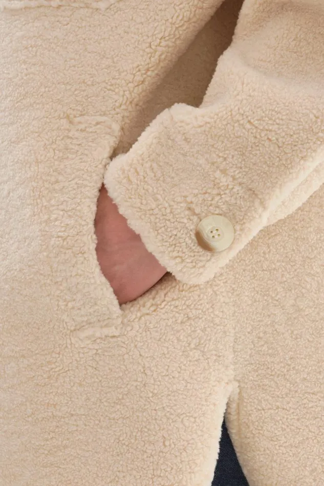 Women KANE Sherpa Shacket Beige LAMARQUE Sherpa Women KANE Sherpa Shacket Beige LAMARQUE Sherpa