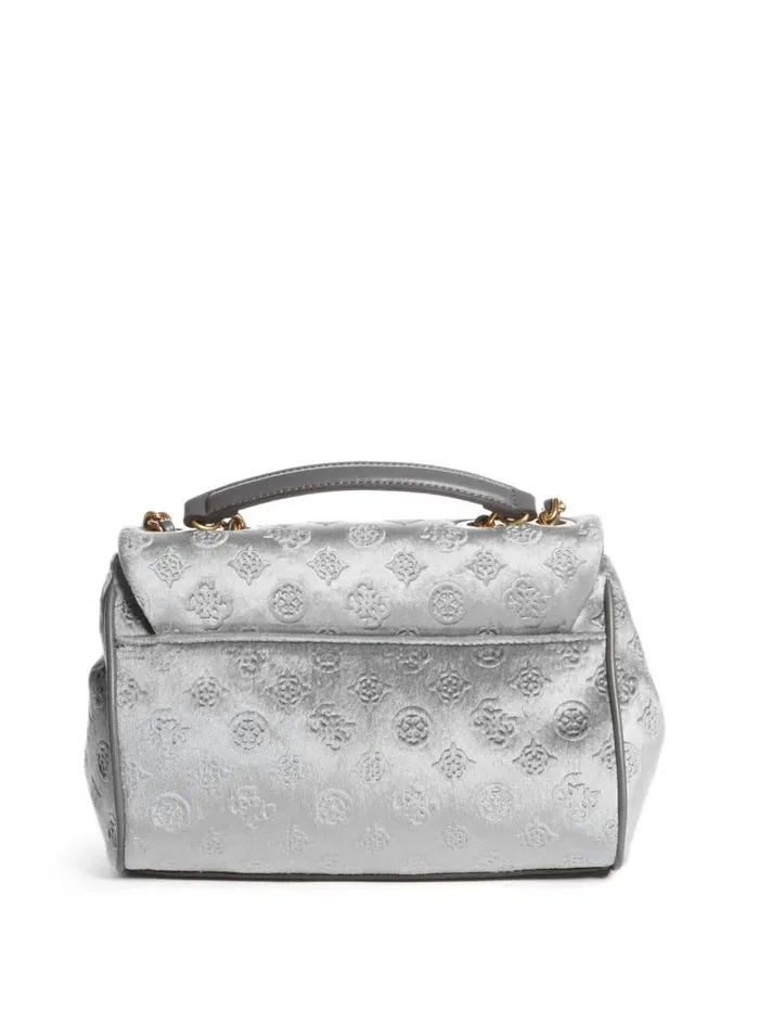 Women Kimi Logo Convertible Crossbody Smoke Grey Handbags GUESS Women Kimi Logo Convertible Crossbody Smoke Grey Handbags GUESS
