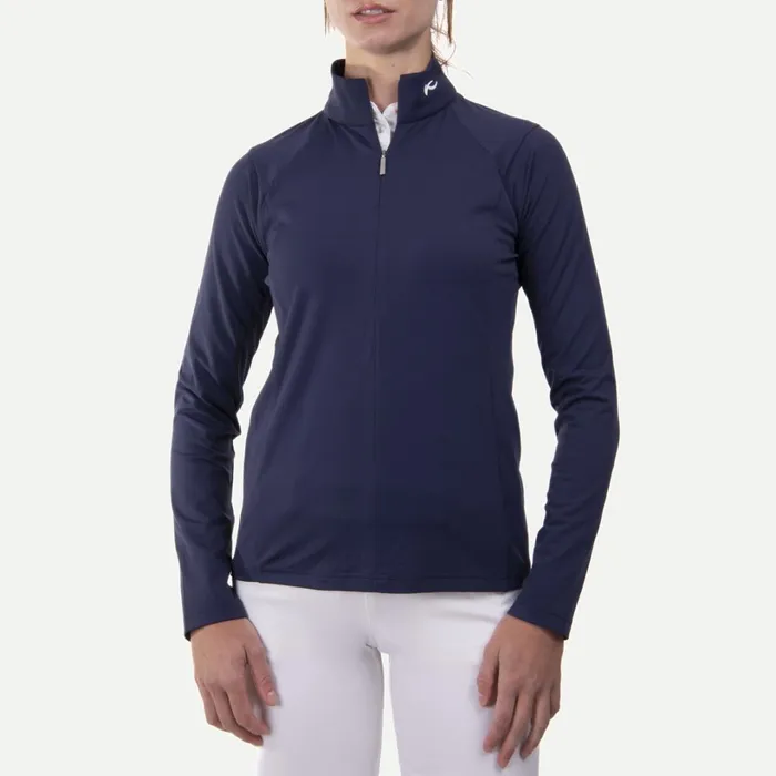 Women Kira Midlayer HalfZip Atlanta Blue KJUS Midlayers and Sweaters