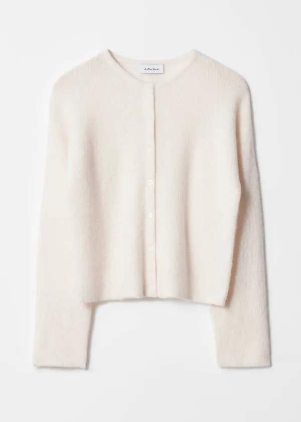 Women Knitwear and Other Stories AlpacaBlend Knitted Cardigan White