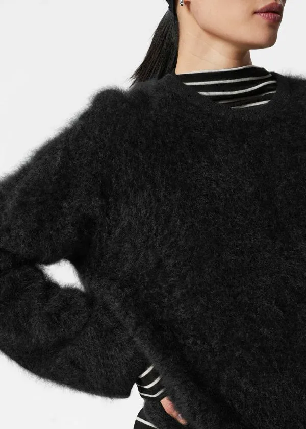 Women Knitwear and Other Stories BrushedCashmere Jumper Black