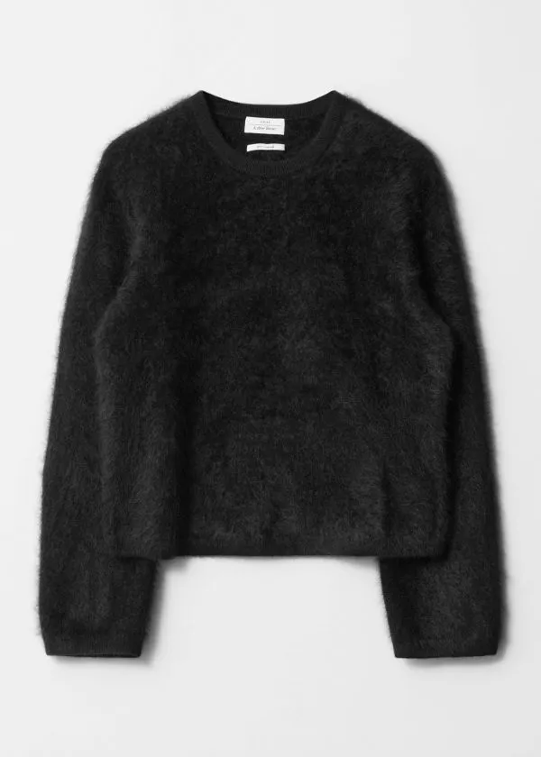 Women Knitwear and Other Stories BrushedCashmere Jumper Black