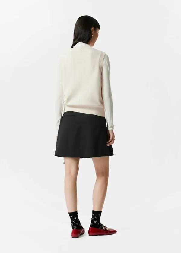 Women Knitwear and Other Stories FloralAppliqu Sweater Vest Cream