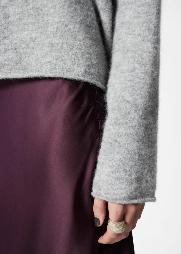 Women Knitwear and Other Stories HighNeck AlpacaKnit Jumper Grey