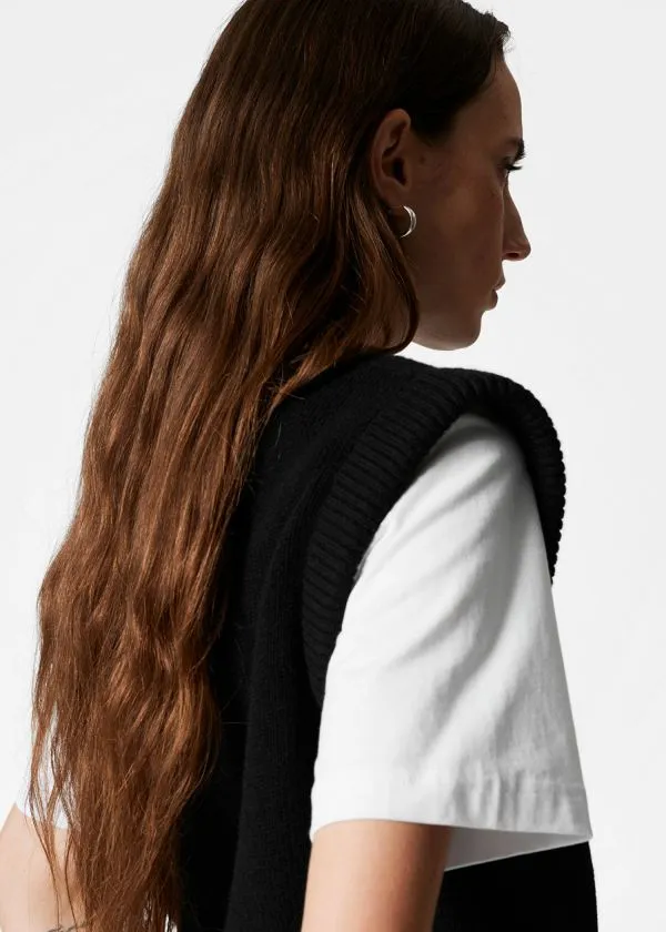 Women Knitwear and Other Stories Knitted Vest Black Women Knitwear and Other Stories Knitted Vest Black